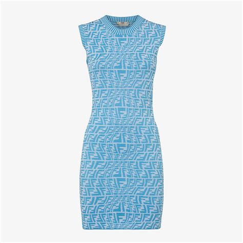 fendi turtleneck dress|fendi light blue knitwear.